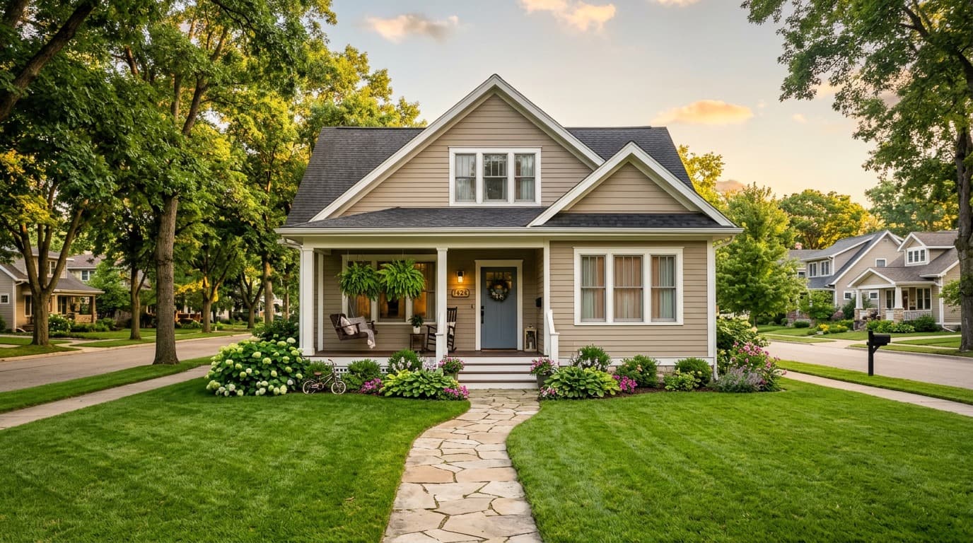 Affordable home in Rockford, Illinois neighborhood