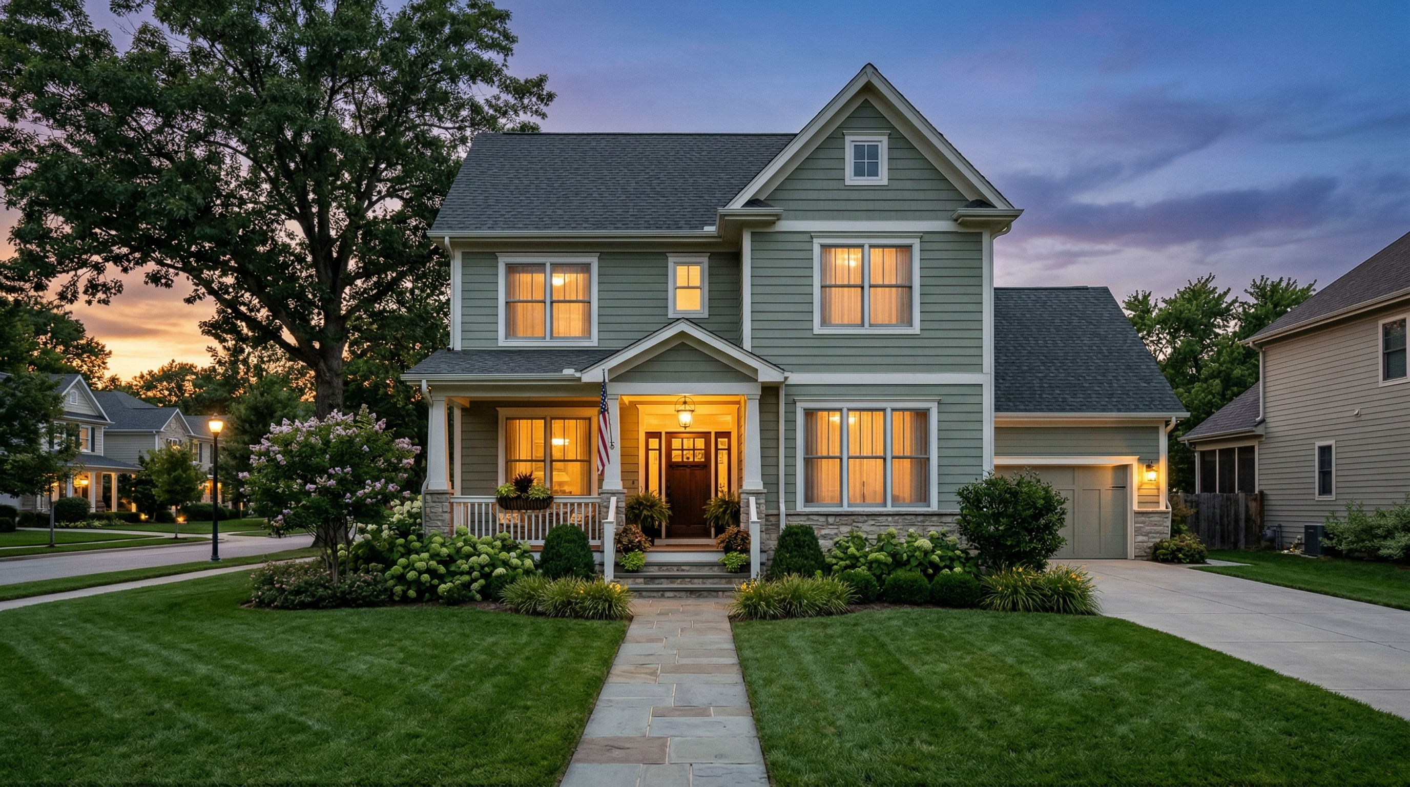 Welcoming American home